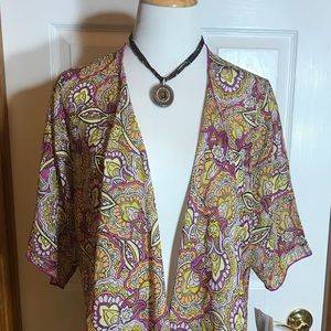 NWT Large LuLaRoe Shirley Kimono Paisley
